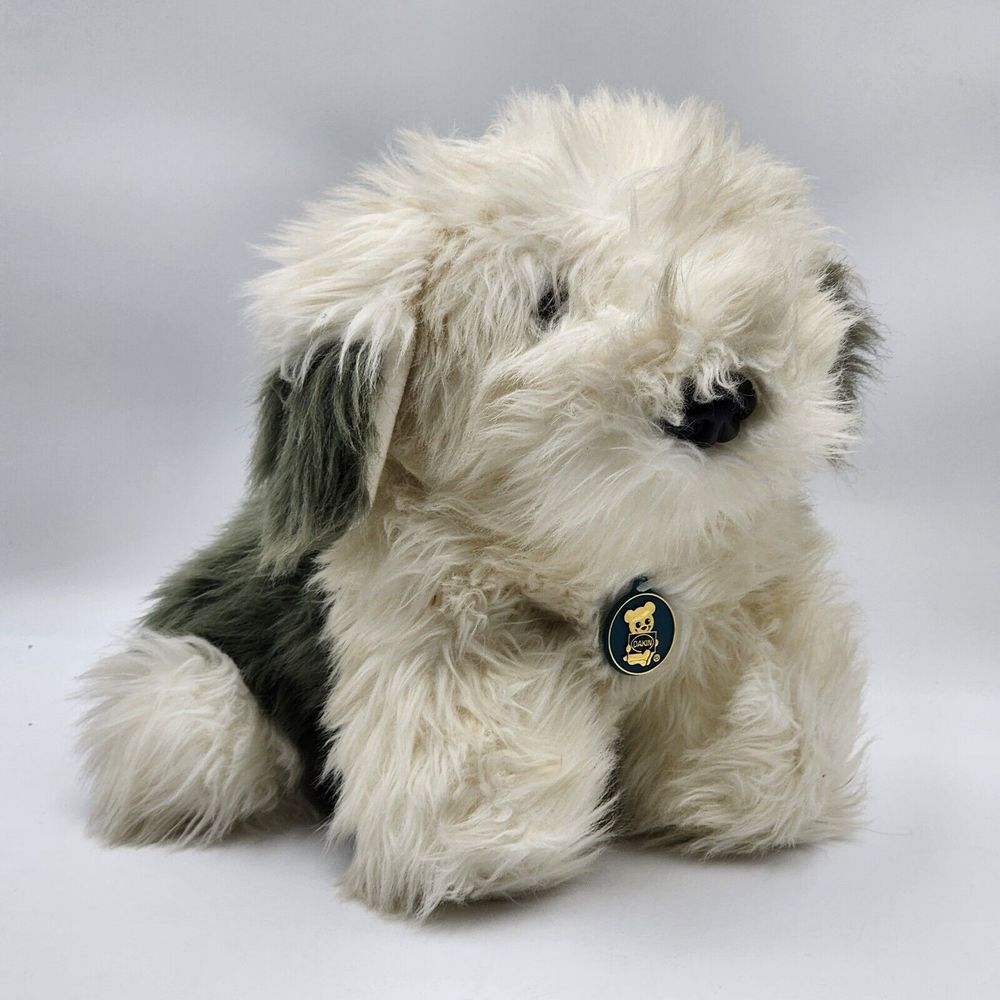 Dakin Sheep Dog Plush Stuffed‎ Animal Toy Vintage 1987. Gray White 14"